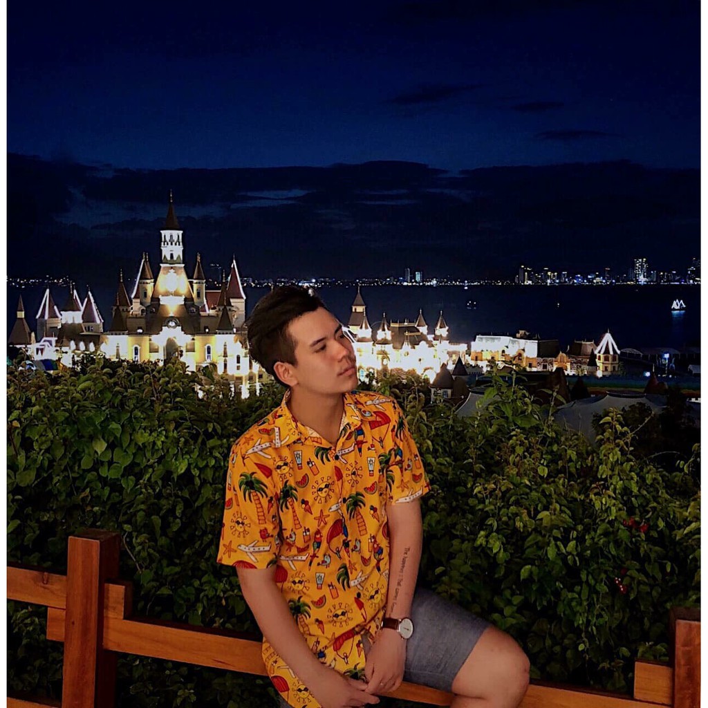 Áo sơ mi hoạt hình - Vẹt, cây dù | BigBuy360 - bigbuy360.vn