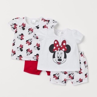 Set 2 bộ bé gái mickey hm cho bé gái xuất dư