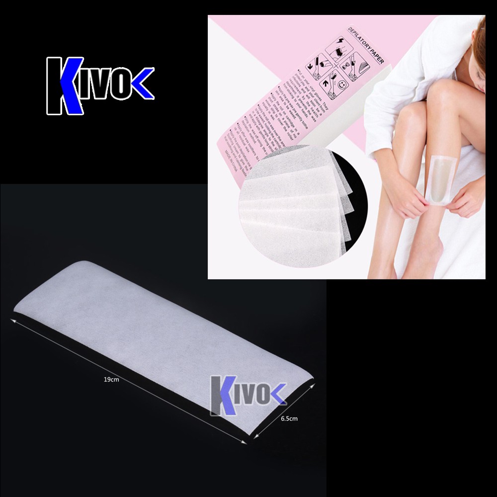 Giấy Tẩy Lông Chân Tay Nách - Miếng Triệt Lông 100 tờ Depilatory Paper