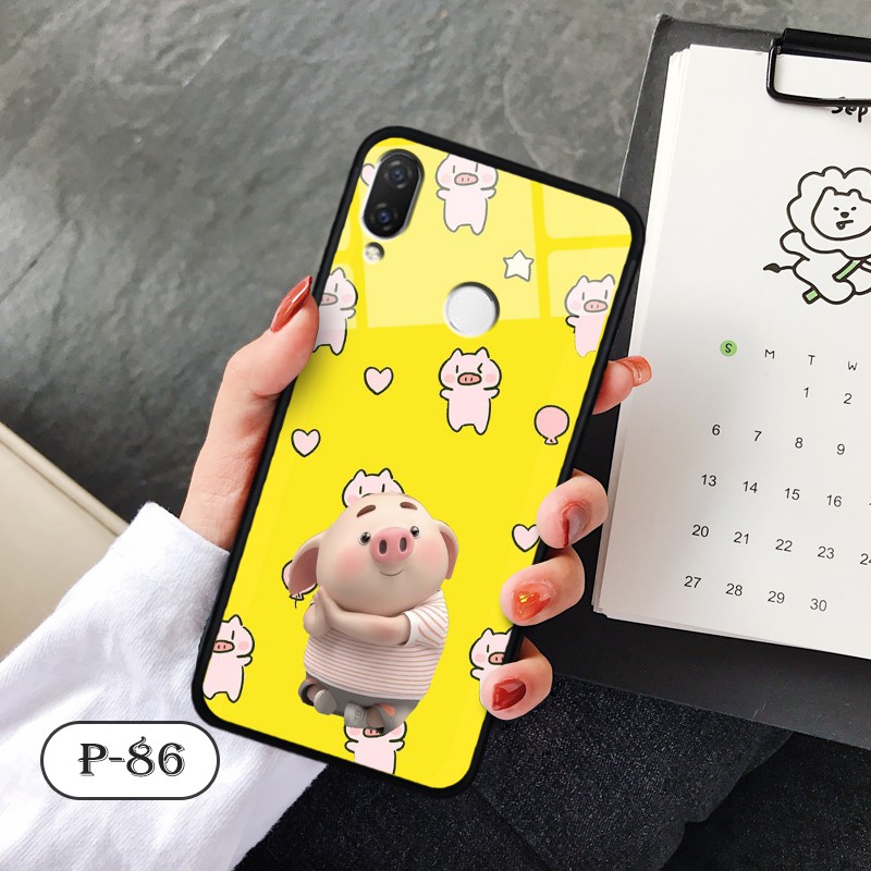 Ốp lưng kính 3D Huawei P20 Lite- hình cute