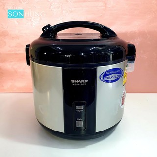 Nồi cơm điện sharp ks-r18st dung tích 1.8lít sản xuất tại thái lan