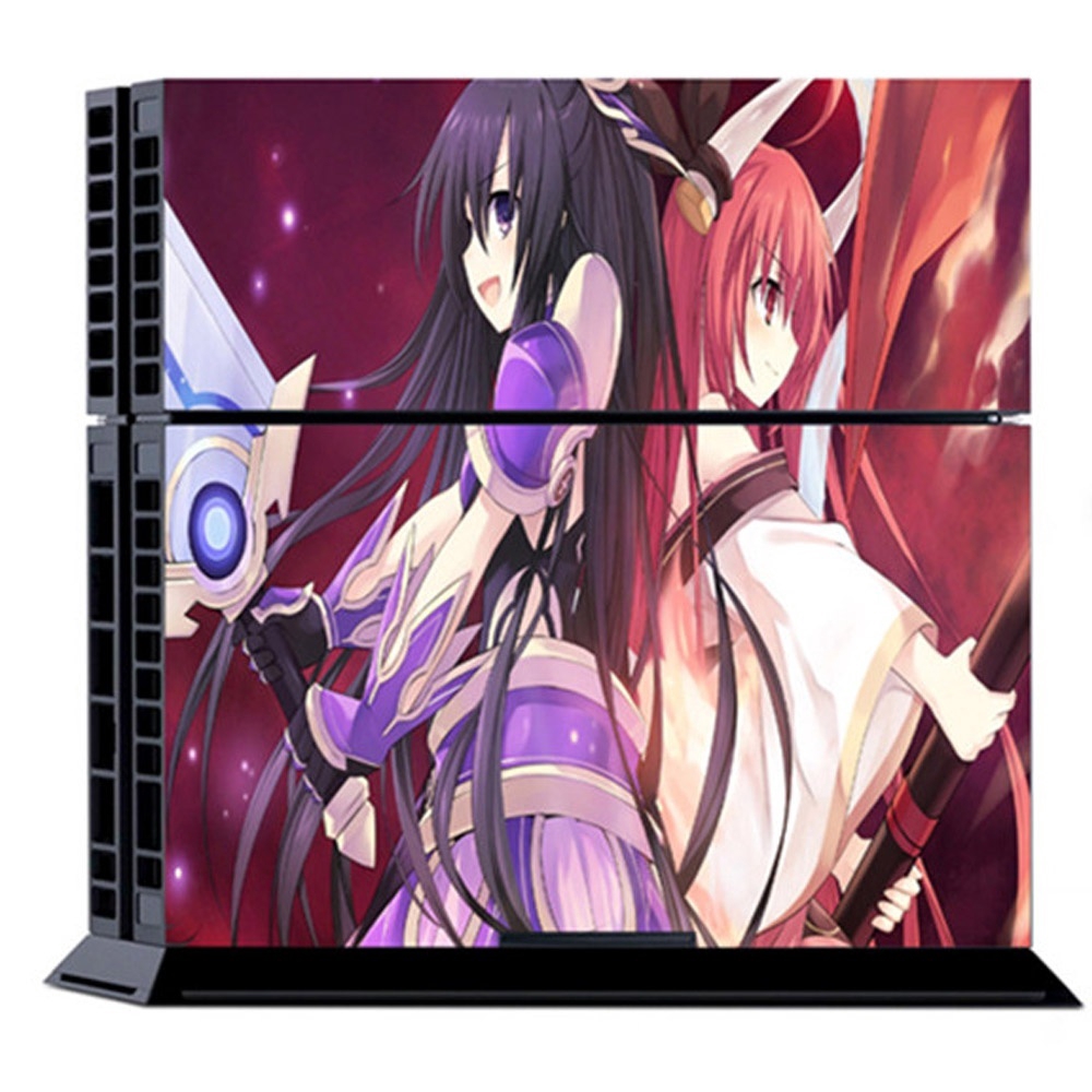 Decal dán vinyl hình date·a·live bảo vệ cho bộ điều khiển và tay cầm chơi game ps4 playstation 4