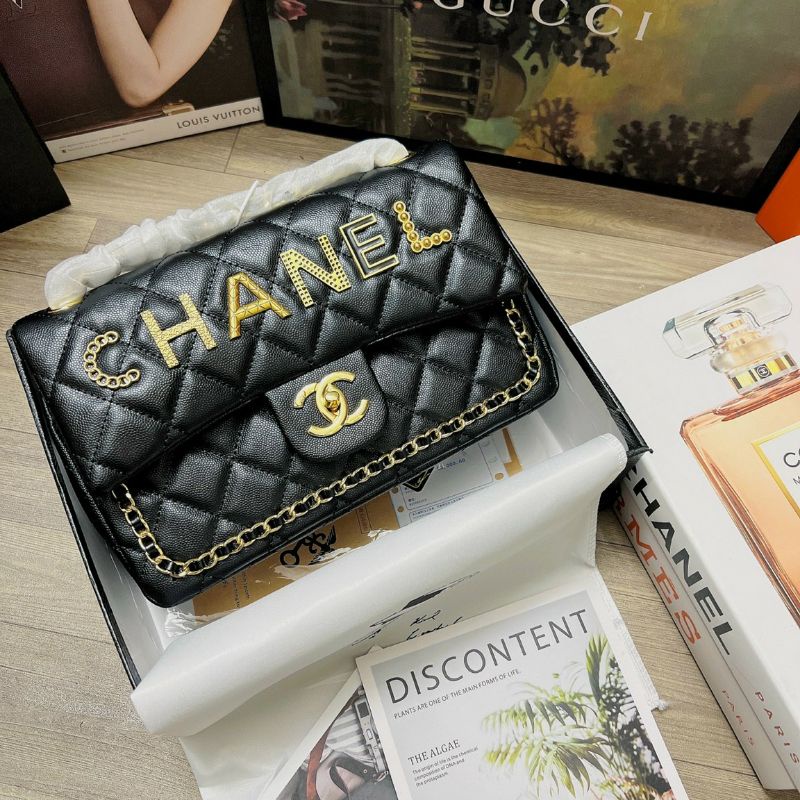TÚI CHANEL LOGO SUPER FULL BOX SEAL SZ 25