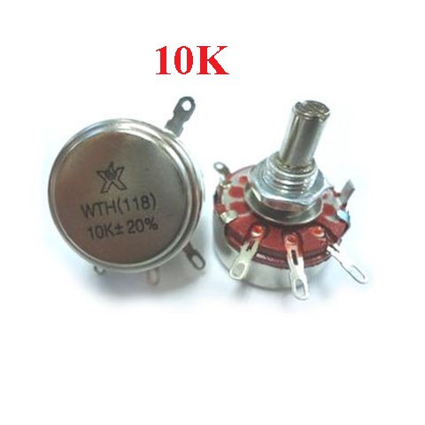 Triết áp biến trở đơn WTH118 1A 2W 1K 2K2 4K7 10K 22K 47K 100K 220K 470K độ chính xác cao