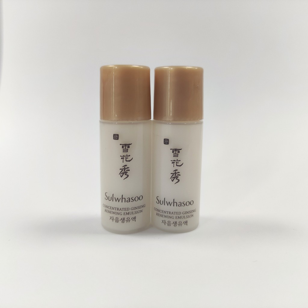 Nước hoa Hồng, Sữa Dưỡng Nhân Sâm Chống Lão Hóa Mini Sulwhasoo Concentrated Ginseng Renewing Emulsion 5ml