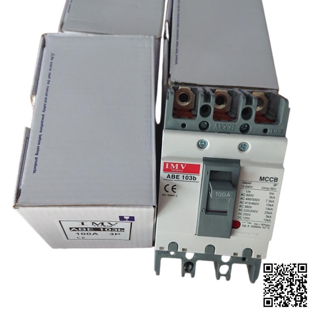 Cầu dao vỏ đúc MCCB ABE103B, aptomat khối 3 pha bảo vệ sự cố trong hệ thống điện