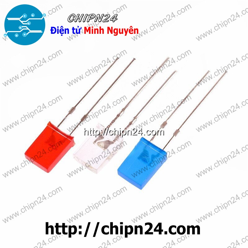 [25 CON] Led Dẹp 2x5x7mm Vỏ Đục (2x5x7) - [Chọn Loại]
