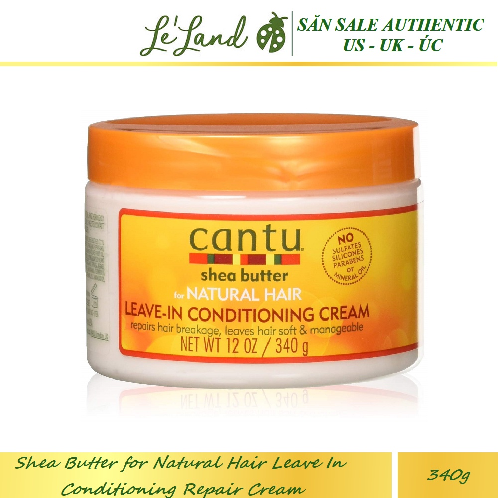 Bill US - Dầu xả khô Cantu Shea Butter for Natural Hair Leave In Conditioning Repair Cream