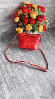 Túi đeo chéo nữ da mềm đế cứng