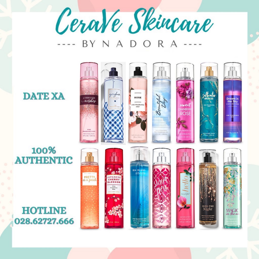 [Đủ Mùi 2] Xịt Thơm Toàn Thân Bath & Body Works - 236ml