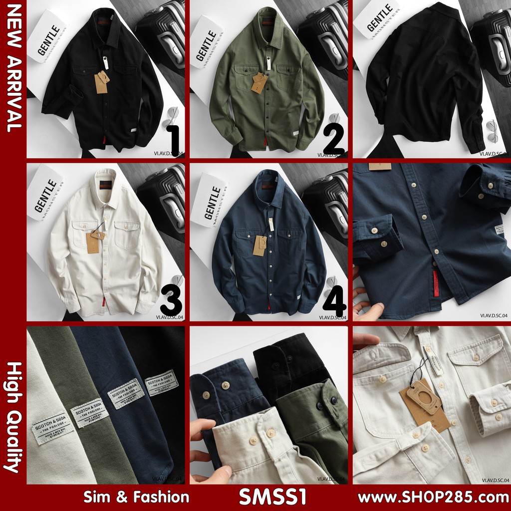 Sơmi denim nam ❤️ 1 chiếc sơ mi kaki siêu phẩm chuẩn xịn 💖 from slim ngon ngọt bổ rẻ ❤️SMUN4❤️