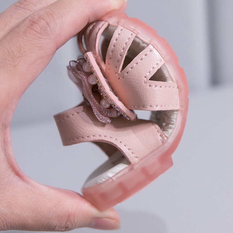 Giày Sandal Đế Mềm Chống Trượt Thời Trang Mùa Hè Dành Cho Bé Gái 0-3 Tuổi