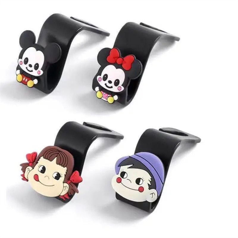 Creative Car Seat Truck Coat Back Hooks Organizer Universal Headrest Mount Storage Holder Car Seat Hook Up Cute Cartoon Storage Hook Bag Car Seat Backrest Organize