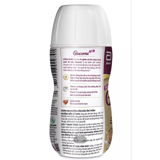 Thùng 30 chai sữa Glucerna 220ml/chai