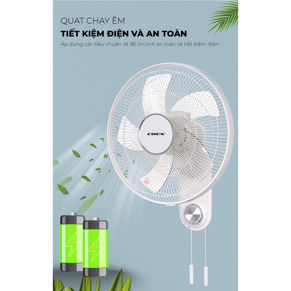 Quạt treo tường Coex CW-7210 [Bảo hành 2 năm] chính hãng
