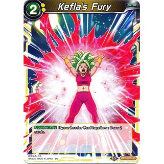 Thẻ bài Dragonball - TCG - Kefla's Fury / BT7-097'