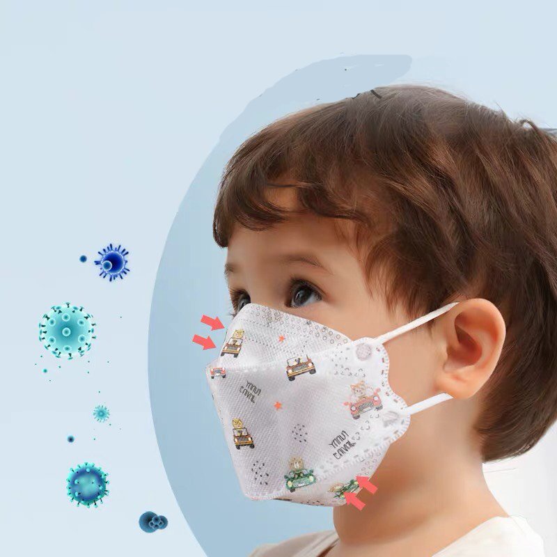 (Combo 10 cái) Khẩu trang 4D Mask KF94 trẻ em, bé trai, bé gái từ 2-8 tuổi có 4 lớp kháng khuẩn TTK94 [CEC Store]