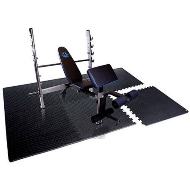 [G01] Thảm xốp vân khế màu xám đen 60×60×1cm lót sàn phòng tập gym, sàn nhà.. S029