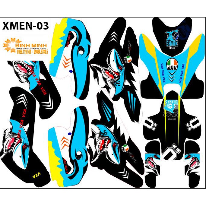 Tem trùm  Xe Điện Xmen 03