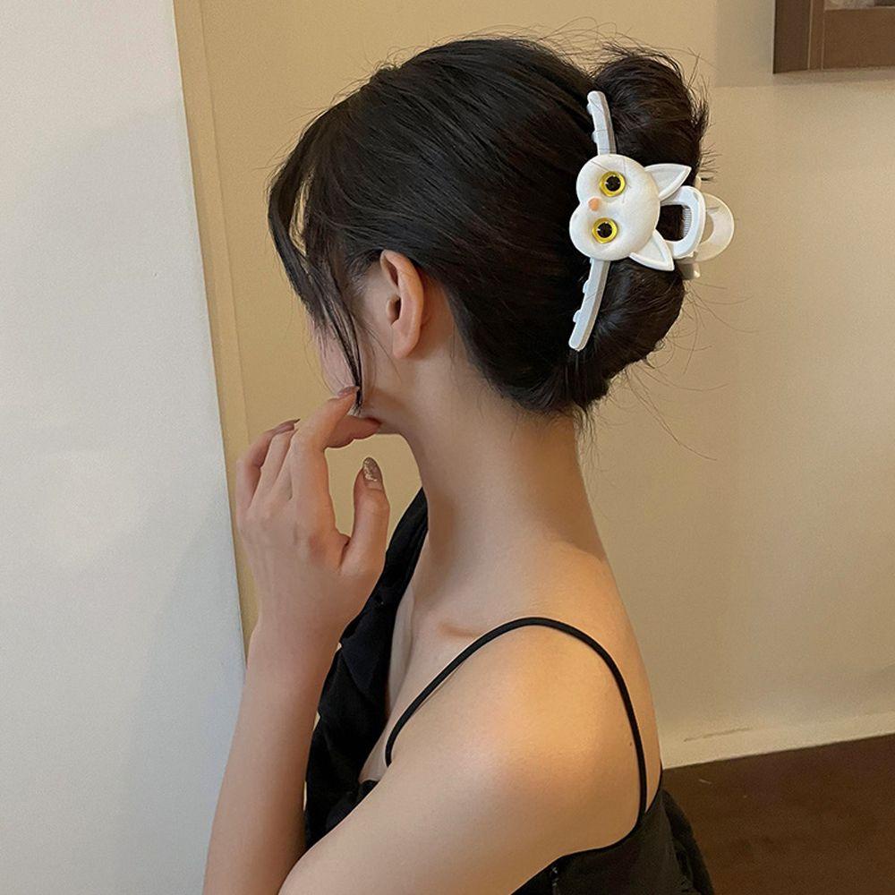Kẹp tóc hỗ trợ rửa mặt Càng Cua Bằng Acrylic Phong Cách Hàn Quốc Ngọt Ngào Cho Nữ BERNARDO