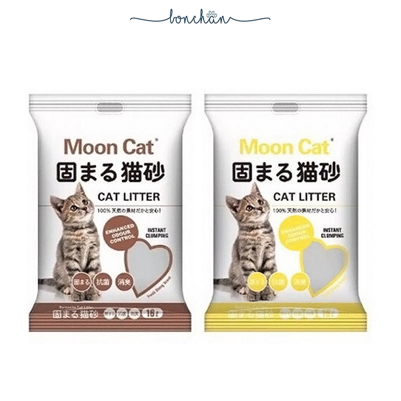 Cát Nhật trắng Moon Cat 8L Cát vệ sinh cho mèo than hoạt tính