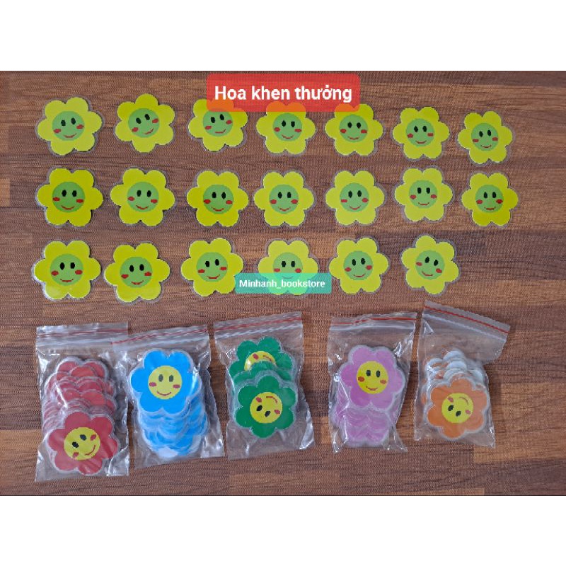 Set 20 Hoa khen thưởng - tích điểm có gắn sẵn nam châm hàng Việt Nam