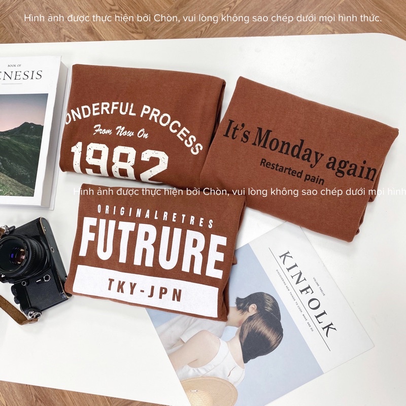 Áo thun 3158 MÀU NÂU hàng loại 1 chất dày dặn Cotton Unisex CHÒN CLOTHING