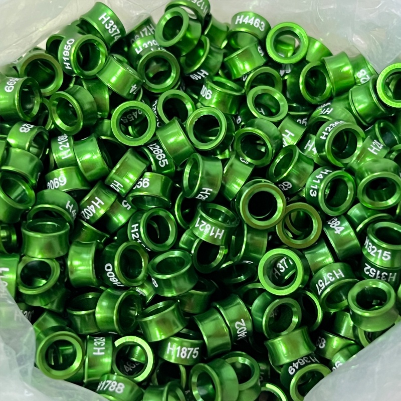 5 pcs vòng đeo chân cho chim vẹt 4mm, nhẫn đeo chân vẹt có nhiều màu sắc