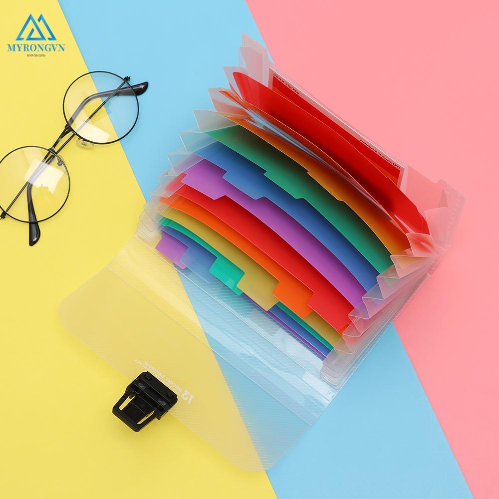 Túi Đựng Hồ Sơ Giấy A6 13 Ngăn Tiện Lợi