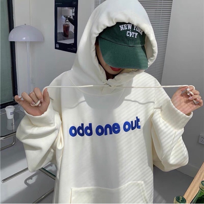 Áo khoác nỉ hoodie unisex Homies liền mũ có túi thêu chữ ODD | BigBuy360 - bigbuy360.vn