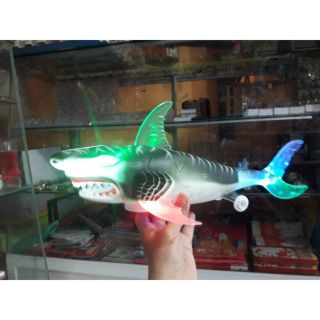 Đồ chơi cá mập chạy pin có nhạc, đèn led