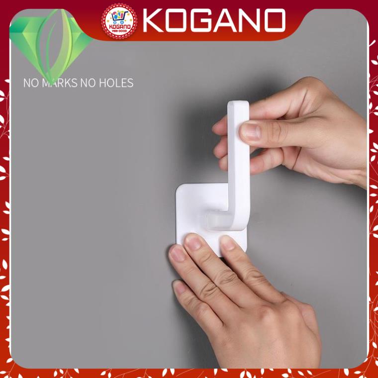 Móc dán tường KOGANO móc treo quần áo, móc treo phụ kiện kiêm tay nắm cửa đa năng không cần đục lỗ HG-001290