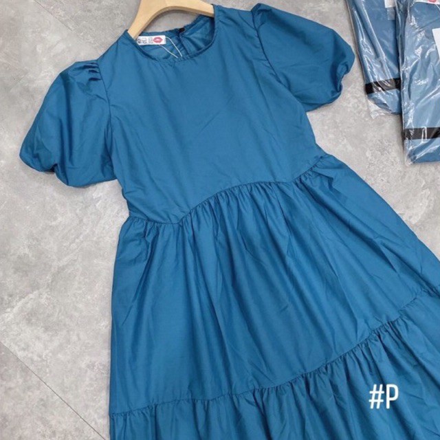 Váy Maxi Suông Bánh Bèo , Đầm Nữ Dáng Suông Tay Bồng ( Có kèm ảnh và video thật ) | BigBuy360 - bigbuy360.vn