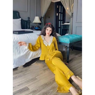 Đồ ngủ lụa satin sang trọng mặc nhà