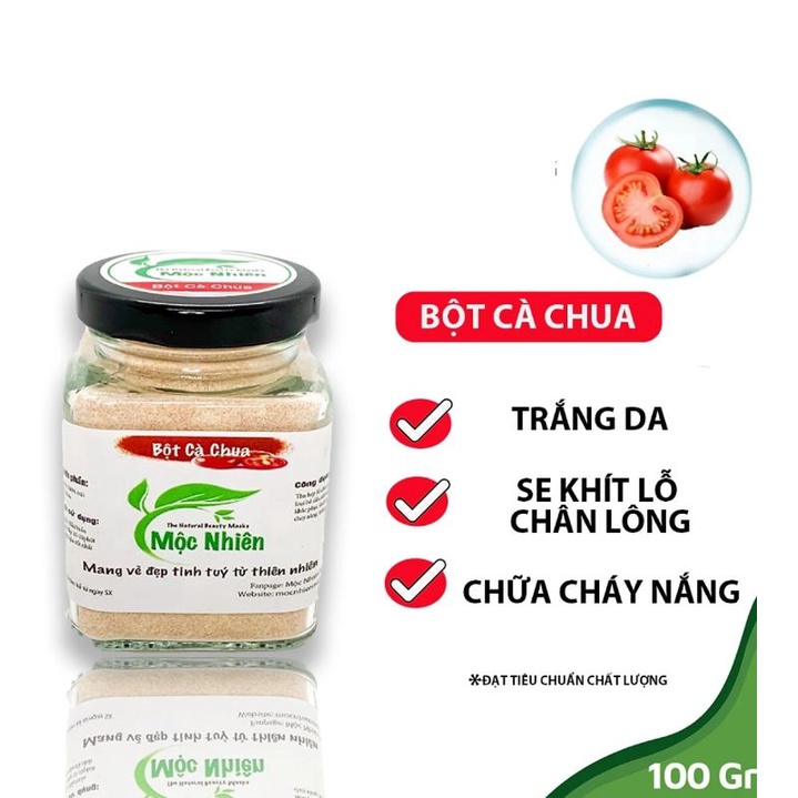 100Gram Bột cà chua Mộc Nhiên 100% nguyên chất