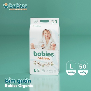  Bỉm tã Dán Quần BABIES ORGANIC an toàn cho bé size NB76 S66 M56 L46 M54 L50 XL46 XXL40 XXXL38 