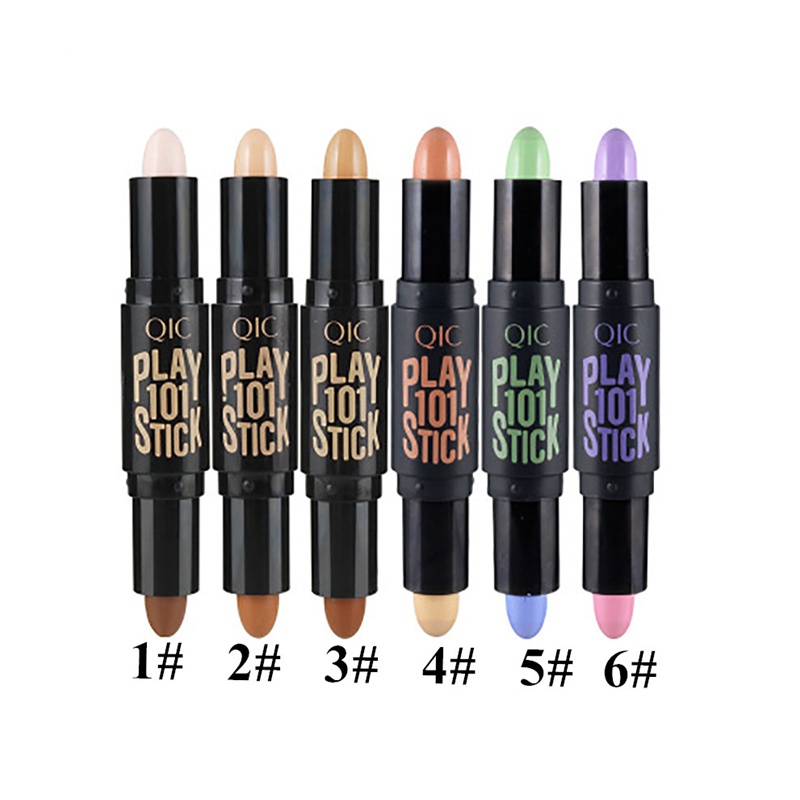 [Hàng mới về] Thỏi Kem Nền Bắt Sáng Tạo Khối Che Khuyết Điểm Hai Đầu Trang Điểm Chuyên Nghiệp