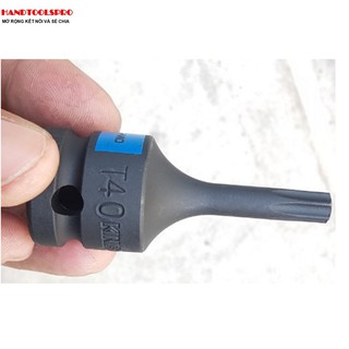 Đầu tuýp đen 1/2 inch bit hình bông T40 Kingtony 405340