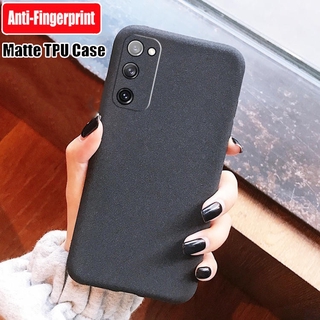 Ốp điện thoại silicone mềm không bám vân tay cho Samsung Galaxy S20 FE A42 M51 A31 A21 A21S A11 A51 A71 5G