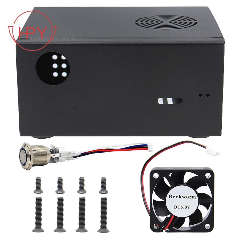 Bộ Vỏ Kim Loại + Công Tắc Nguồn + Quạt Tản Nhiệt X825-C8 Cho Raspberry Pi | BigBuy360 - bigbuy360.vn