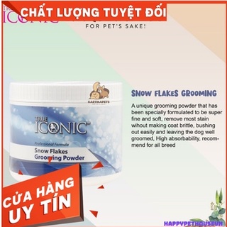 Bột tẩy vệ sinh vết ố true iconic grooming powder cho thú cưng chó mèo