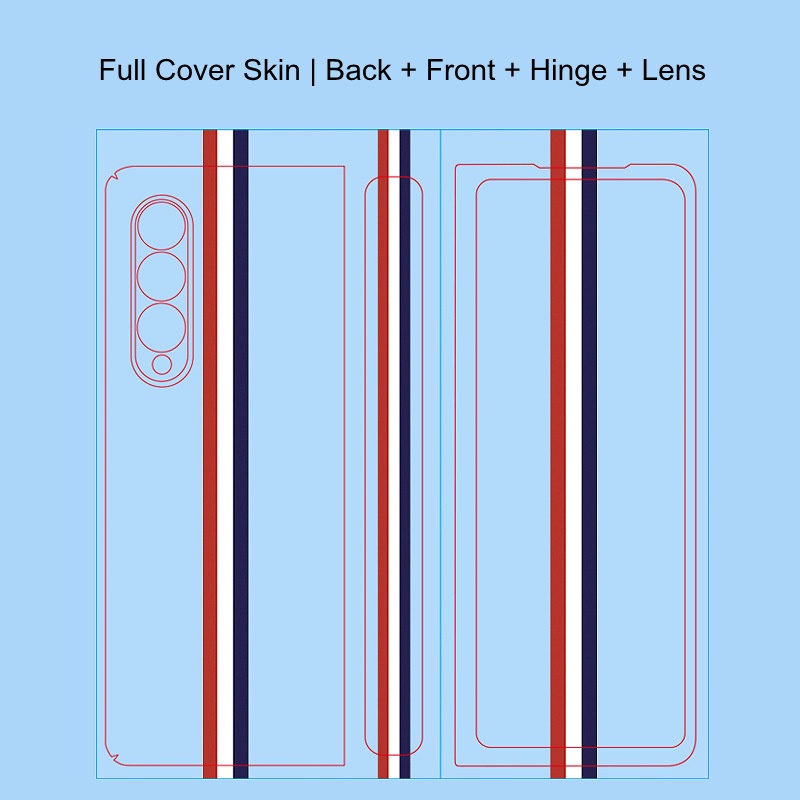 Ốp Điện Thoại Trong Suốt Chống Trầy Xước Họa Tiết Hoạt Hình Cho Samsung Galaxy Z Fold 4 3 Galaxy Z Fold4 5G