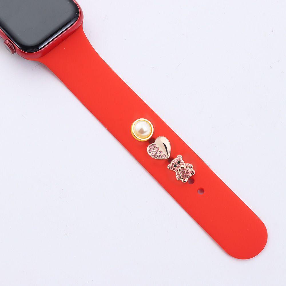 BTLIMER Vòng Tay Cao Su Silicone Đính Đinh Tán Kim Loại DIY