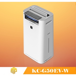 Máy lọc không khí và tạo ẩm Sharp KC-G50EV-W (38m², cảm biến bụi PM2.5, có inverter, hệ thống tạo ẩm tự động)