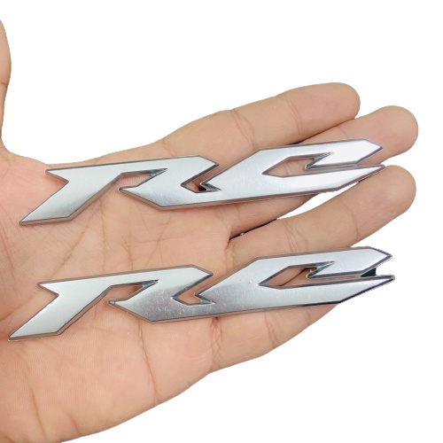 Tem chữ nổi RC dùng dán cho các dòng xe Nouvo, Exciter, Sirius, Jupiter (Giá 2 cái)