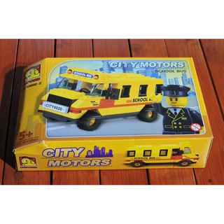 Lắp Ráp Lego OXFORD, Lắp Ráp Mô Hình Xe School Bus