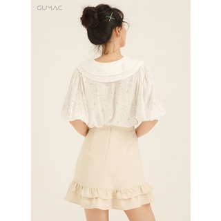 Áo hoa cổ 2 lớp AA865 GUMAC