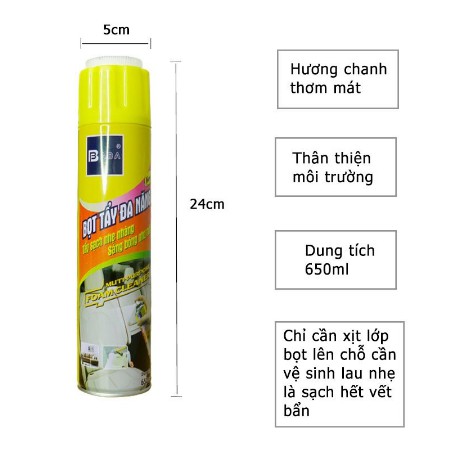 Bình Xịt Tẩy Đa Năng, Chai Xịt Bọt Tuyết Tẩy Vết Bẩn, Vết Ố Nhà Bếp