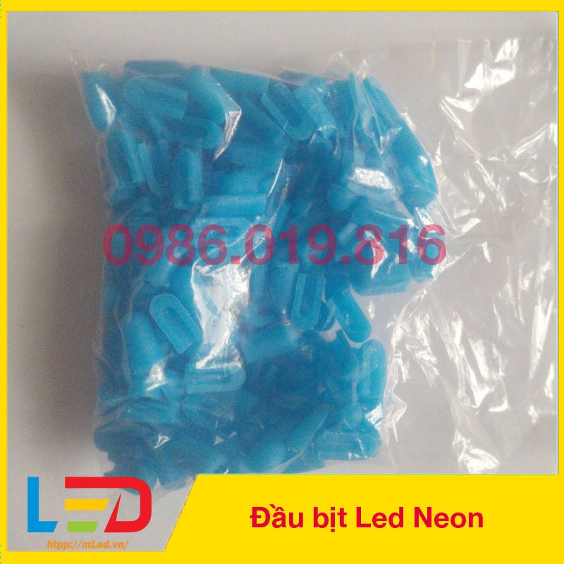 Đầu bịt dùng cho led neon bản 6*12mm trong nhà đủ màu, che mối hàn neon thẩm mỹ