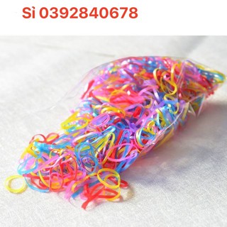 500 Dây Chun buộc tóc Thun cột tóc đủ màu